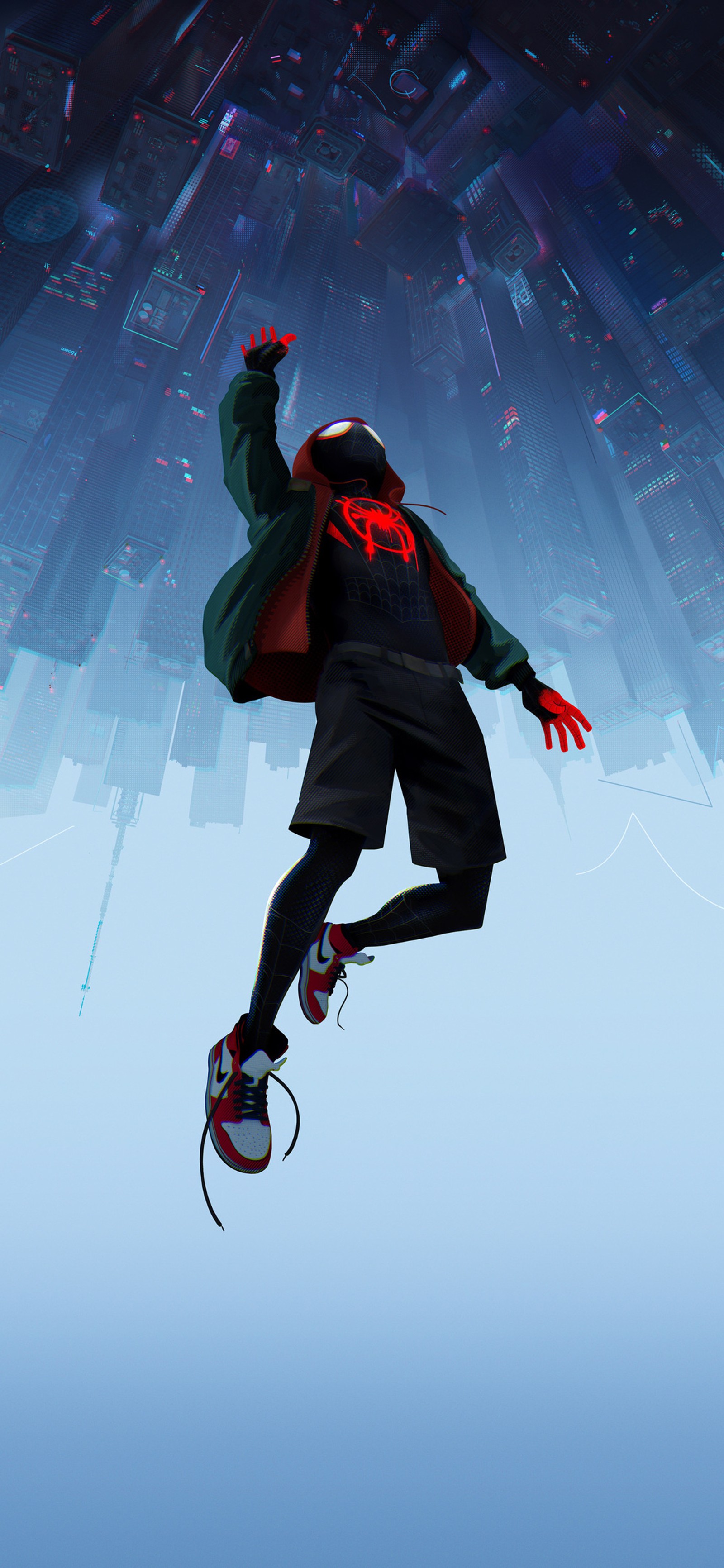 Poster spider-man: dans le spider-verse (marvel, spiderman, miles morales)