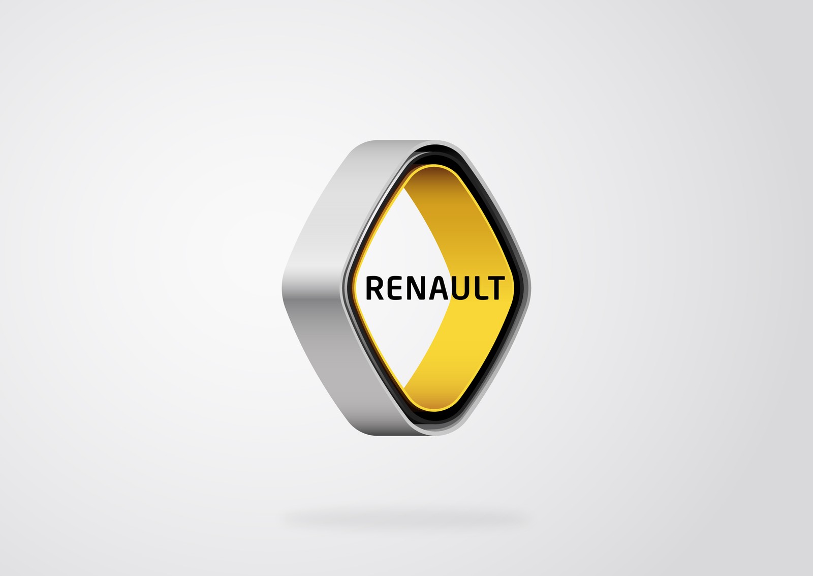 Arafed image of a yellow and black renault logo (renault, graphic design, logo, design, graphics)