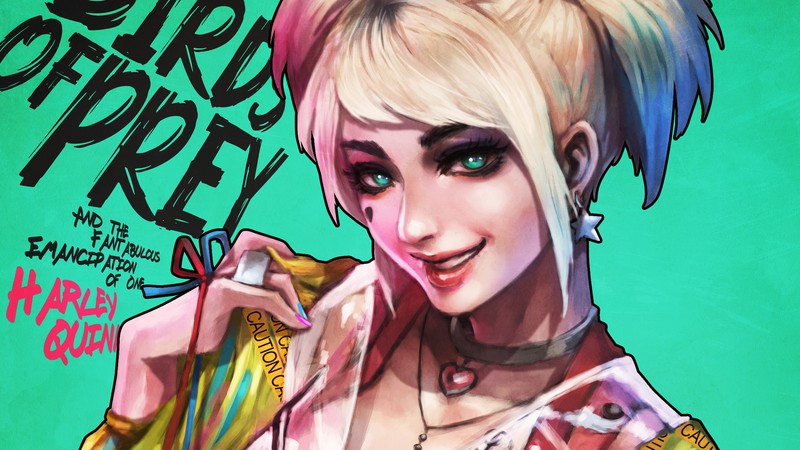 Крупный план женщины с бутылкой пива (harley quinn, птицы хищники, фильм, marvel comics, птицы ракеты и фантастическая эмансипация одной харли квинн)