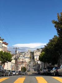 san francisco, mischverwendung, vorort, straße, stadt