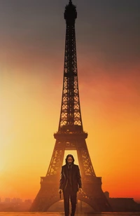 john wick chapter 4, eiffel tower, keanu reeves as john wick, john wick 4, 2023 movies wallpaper