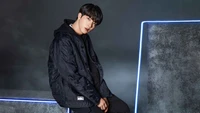 Jin from BTS: Stylish Photoshoot in Fila Outerwear.