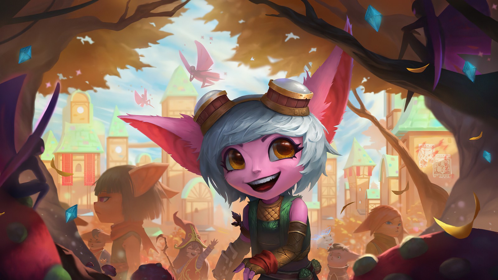 Baixar papel de parede tristana, lol, league of legends, jogo de vídeo, arte