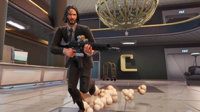 John Wick no Fortnite: Cena de Battle Royale repleta de ação