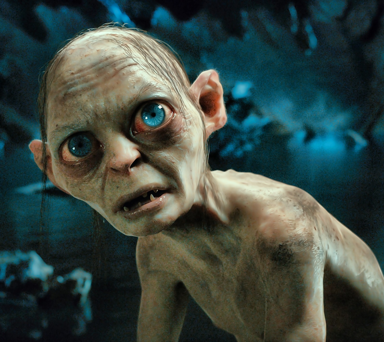 Скачать обои голлум, gollum, хоббит, hobbit, lord of the ring