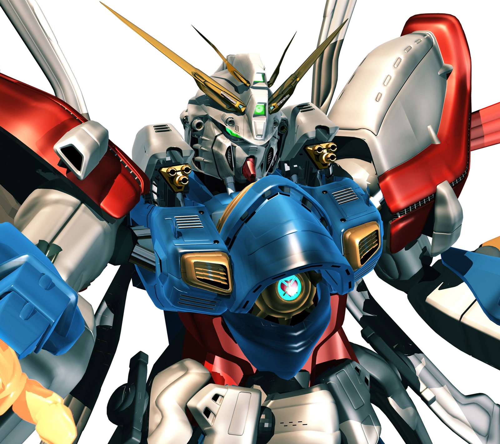 A close up of a robot with a blue and red body (anime, gundam, mecha, robo, samsung galaxy s iii)