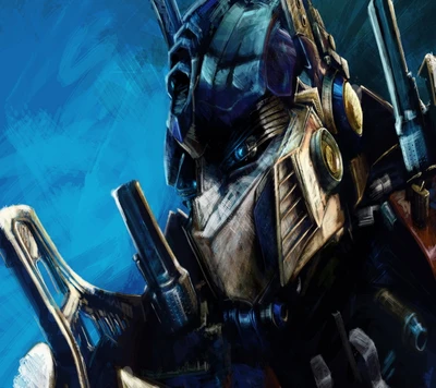 Epic Portrait of a Transformer Character