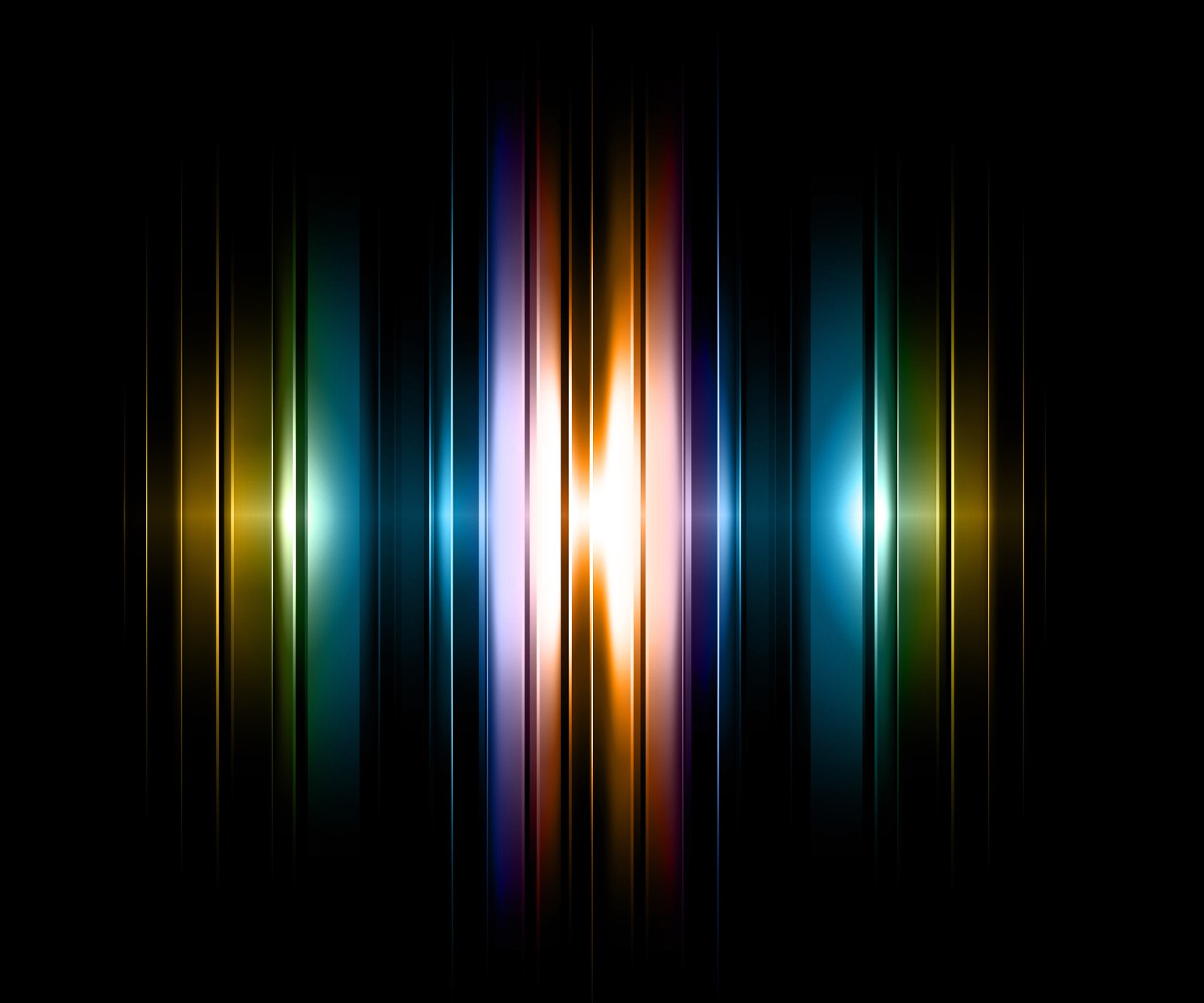 A close up of a colorful light on a black background (android, design, nexus4)