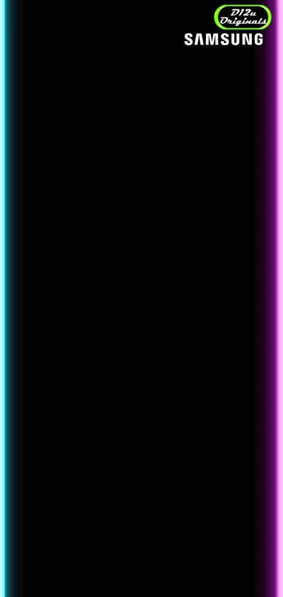 Samsung D12U Edge Plus S10 Background with Neon Accents