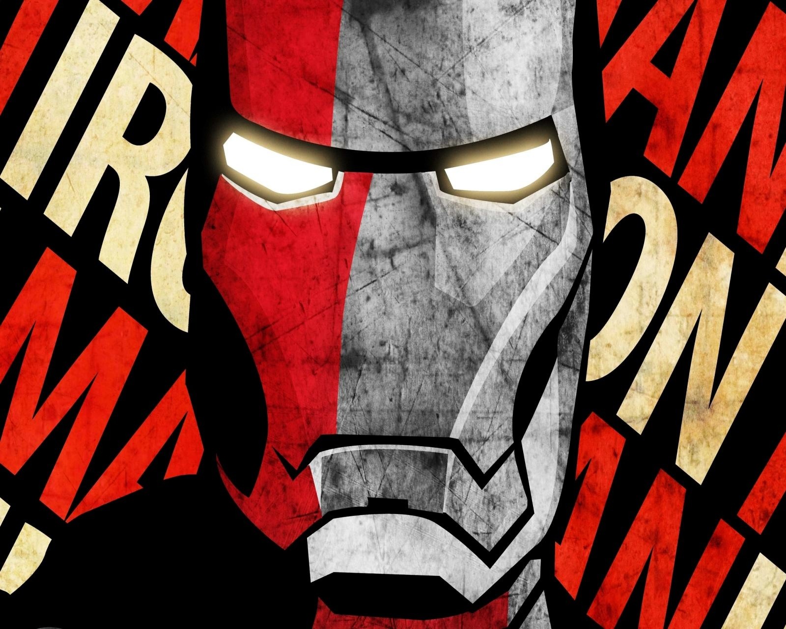 Gros plan du visage d'iron man sur un fond rouge et blanc (animation, cartoon, fer, homme, marvel)