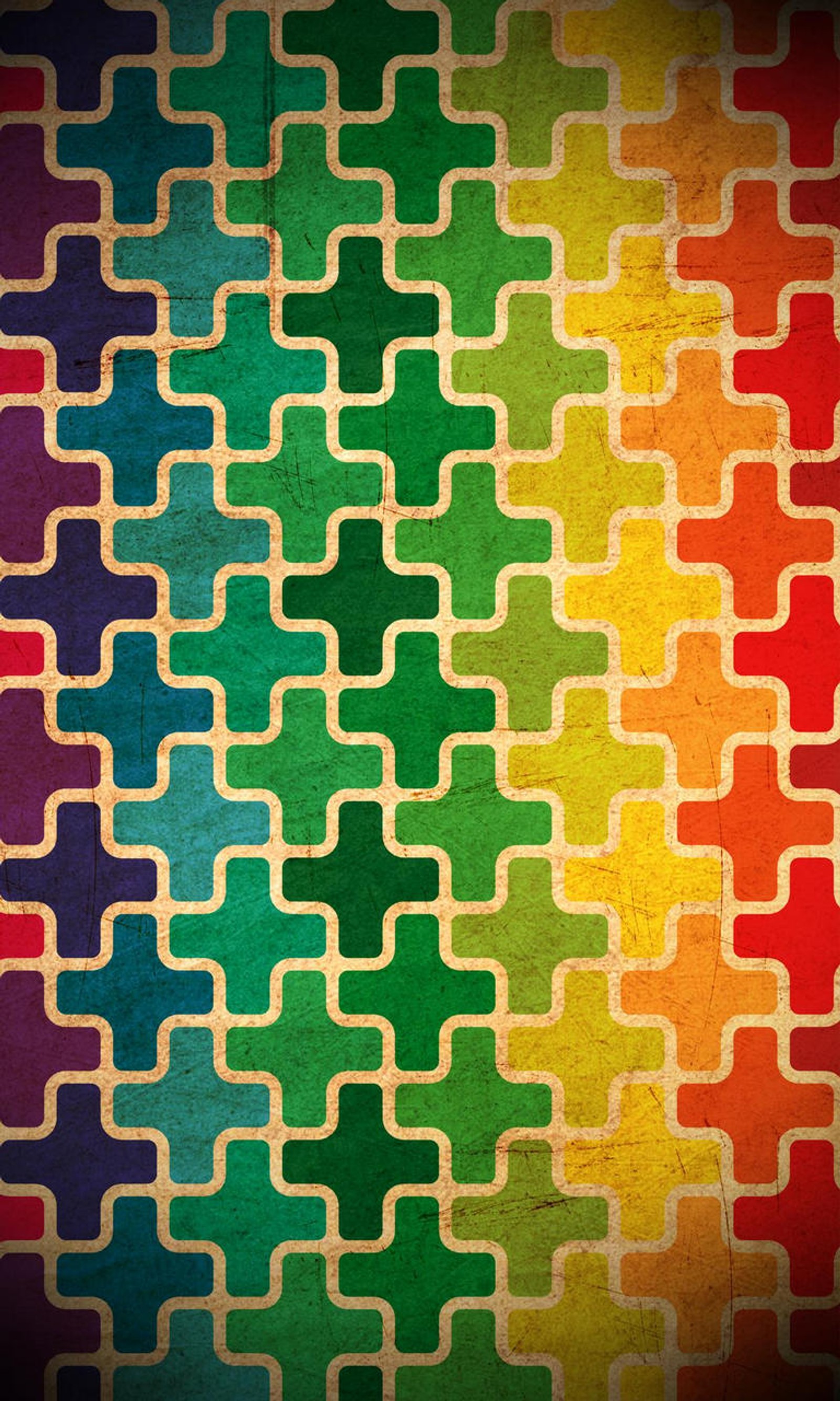 A colorful background with a pattern of squares and squares (abstract, colors, plus)