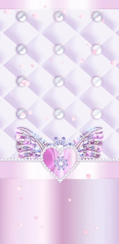 angel, girly, heart, jewels, padded