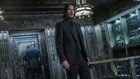 John Wick in a Dark Vault: A Moment of Tension