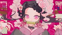 nezuko kamado, милый, убийца демонов кимэцу но яиба, demon slayer kimetsu no yaiba, аниме