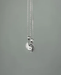 Collares de mejores amigos Yin-Yang de plata