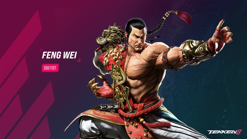 Новый персонаж tekxen - персонаж из видеоигра tekxen (фэнг вэй, feng wei, tekken 8, игры, обои 4k)