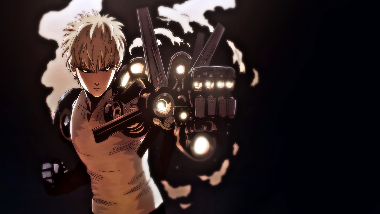 Скачать обои генос, genos, one punch man, аниме, anime