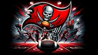 Tampa Bay Buccaneers : Équipe emblématique de la NFL en action avec des graphiques audacieux