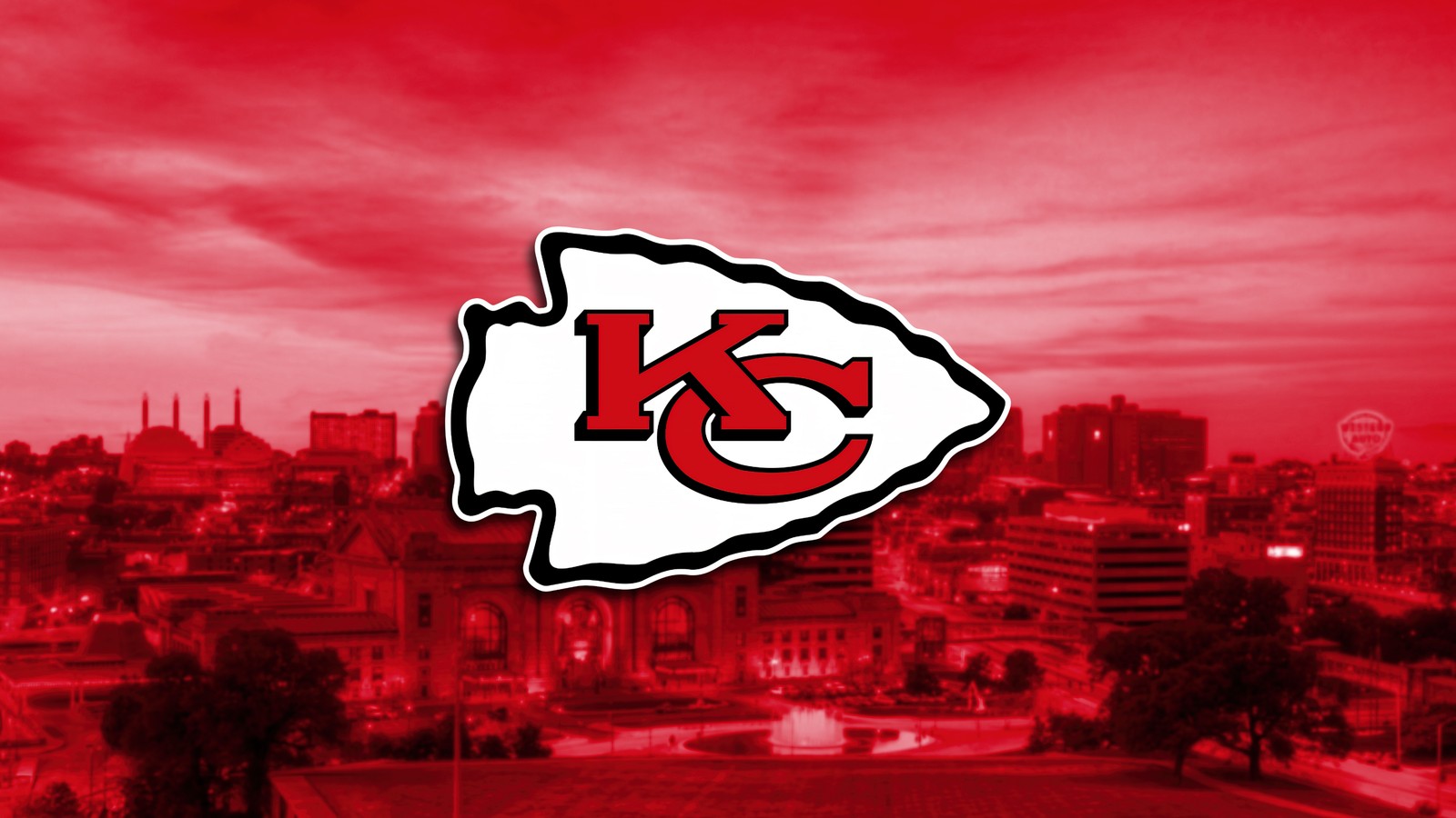 Обои канзас чифс (канзас сити чиз, kansas city chiefs, красный фон, команда нфл, команда американского футбола)