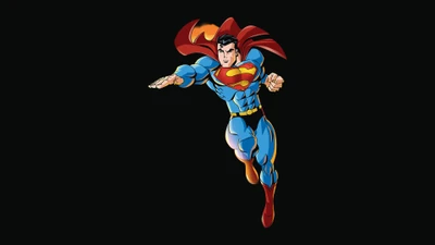 Superman in Flight: Iconic Superhero from DC Comics