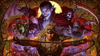 Epic Confrontation: Castlevania Characters in Dark Fantasy Art