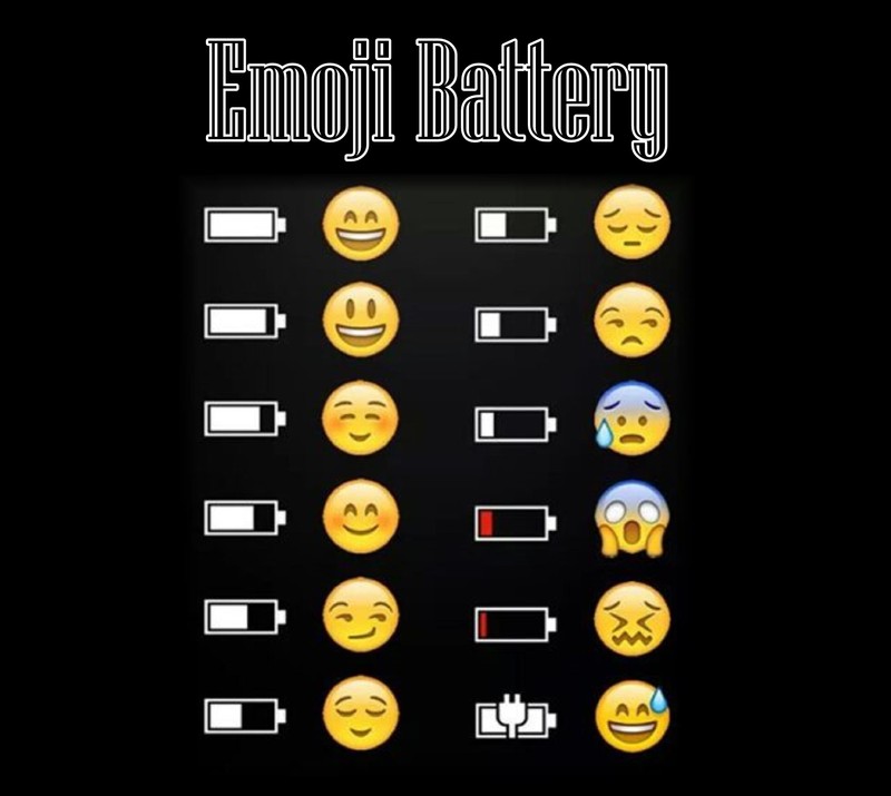 Черный фон с символами батареи эмодзи и символами батареи эмодзи (dfg, gfs)