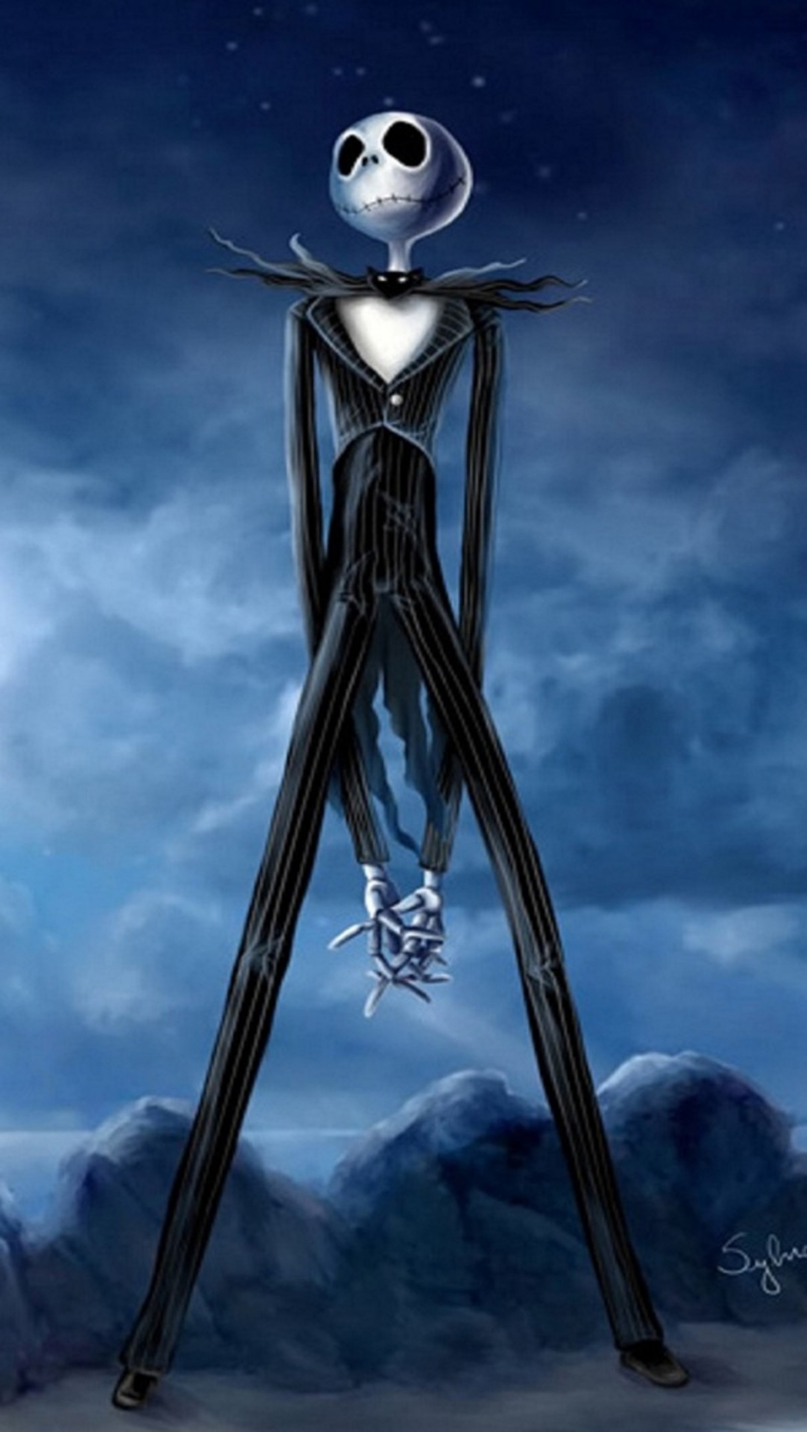 Jack skellington beim - nightmare - dorf (jack, albtraum)