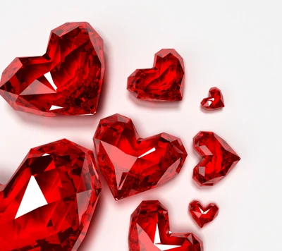 14 feb, crystal, hearts, love, valentine