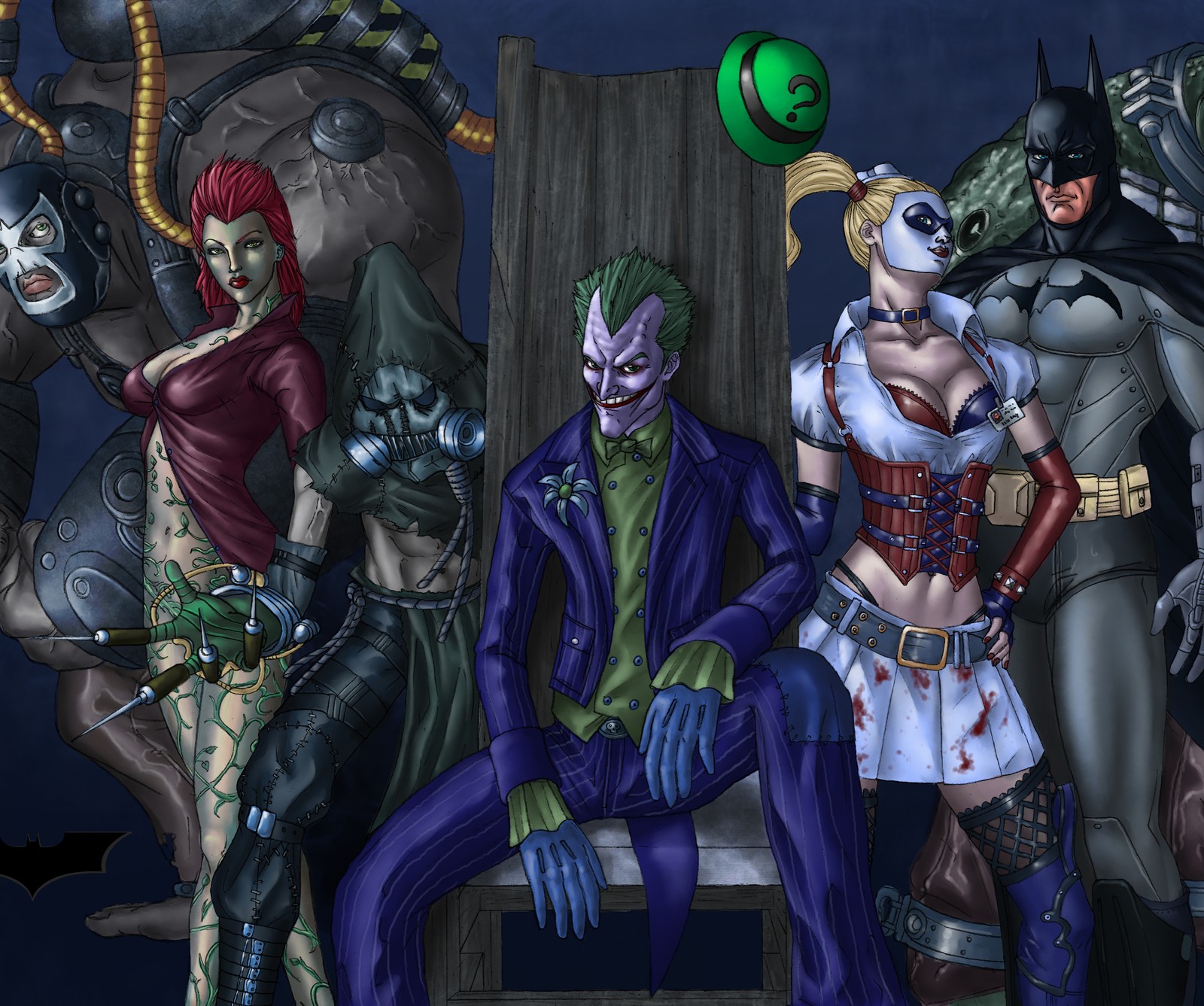 arkham, batman, comics, dc Download Wallpaper