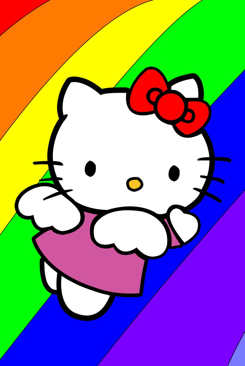 Обои hello kitty обои hello kitty обои hello kitty (ангел, кот, летать, привет, хелло китти)