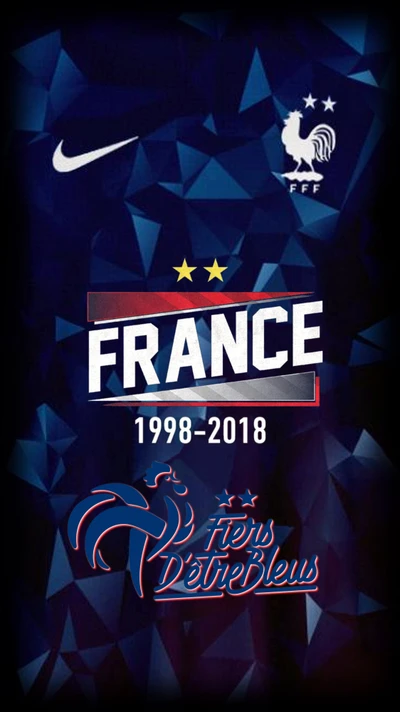 1998, 2018, tasse, fußball, frankreich