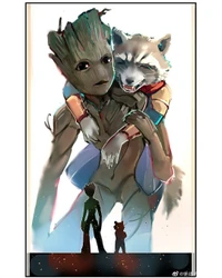 Groot e Rocket se Unem: Guardiões da Galáxia em uma Aventura Épica