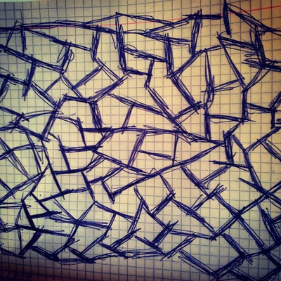 Abstract Geometric Patterns on Graph Paper