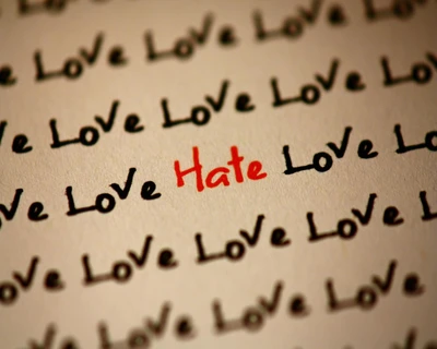 Contrasting Emotions: Love and Hate