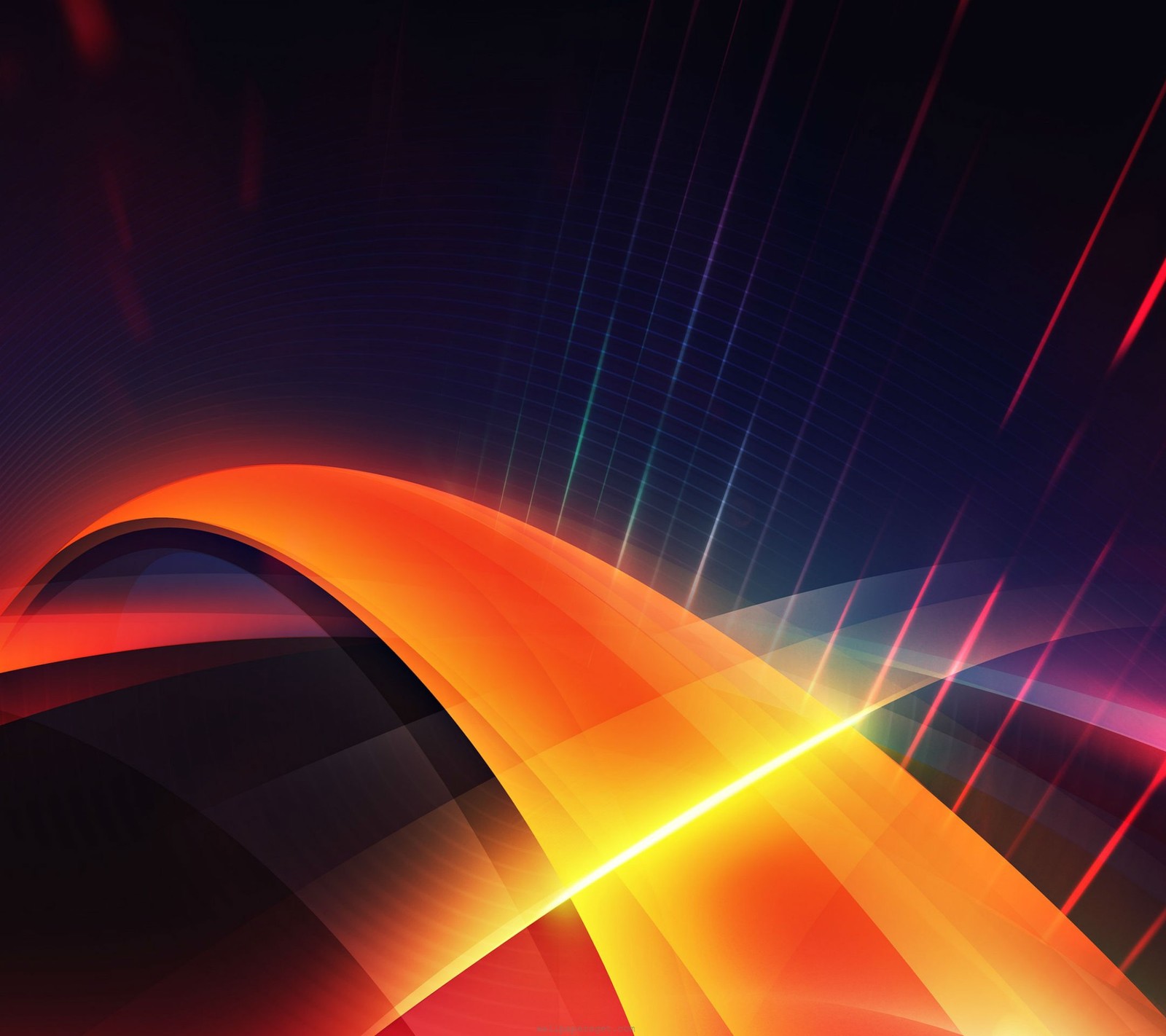 Abstract background with a curved design and bright colors (2013, 3d, abstract, beautiful, colorful)