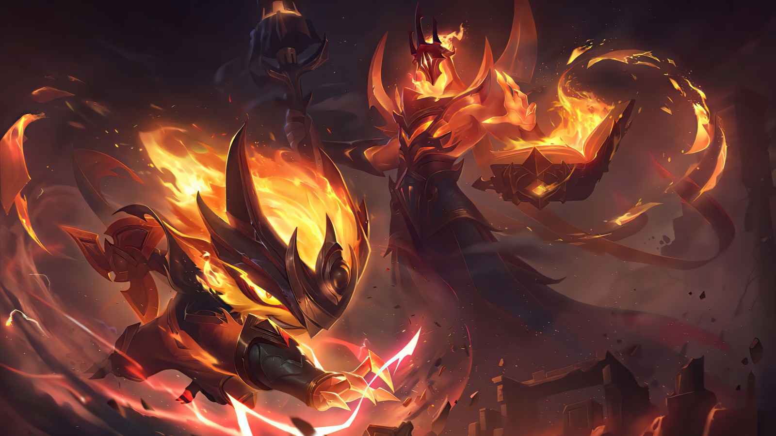 infernal, karthus, splash art, league of legends, lol wallpaper