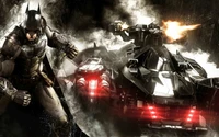 Batman et la Batmobile : Chevalier Noir en Action