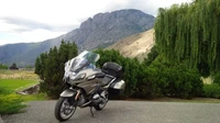 motorcycle, car, mountain range, mountainous landforms, motorcycling