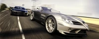 Mercedes-Benz SLR McLaren und Audi R8 im Dynamischen Rennen