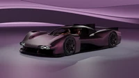 Porsche 963: A Stunning Purple Le Mans Hypercar Concept in a Futuristic Setting