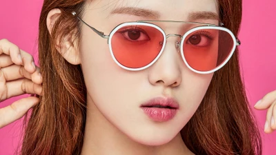 Lee Sung Kyung : Chic et Confiant dans des Tons Roses