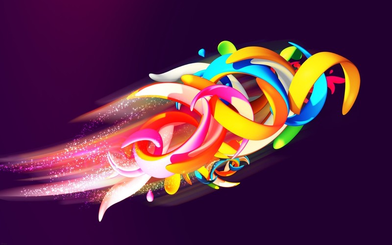 A colorful abstract background with a swirl of colored ribbons (graphic design, line, design, colored)