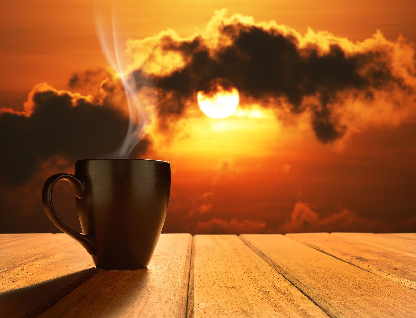 coffee, cup, heat, morning, cloud wallpaper