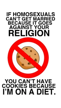 Humorously Challenging Religious Beliefs with a Cookie Diet Analogy