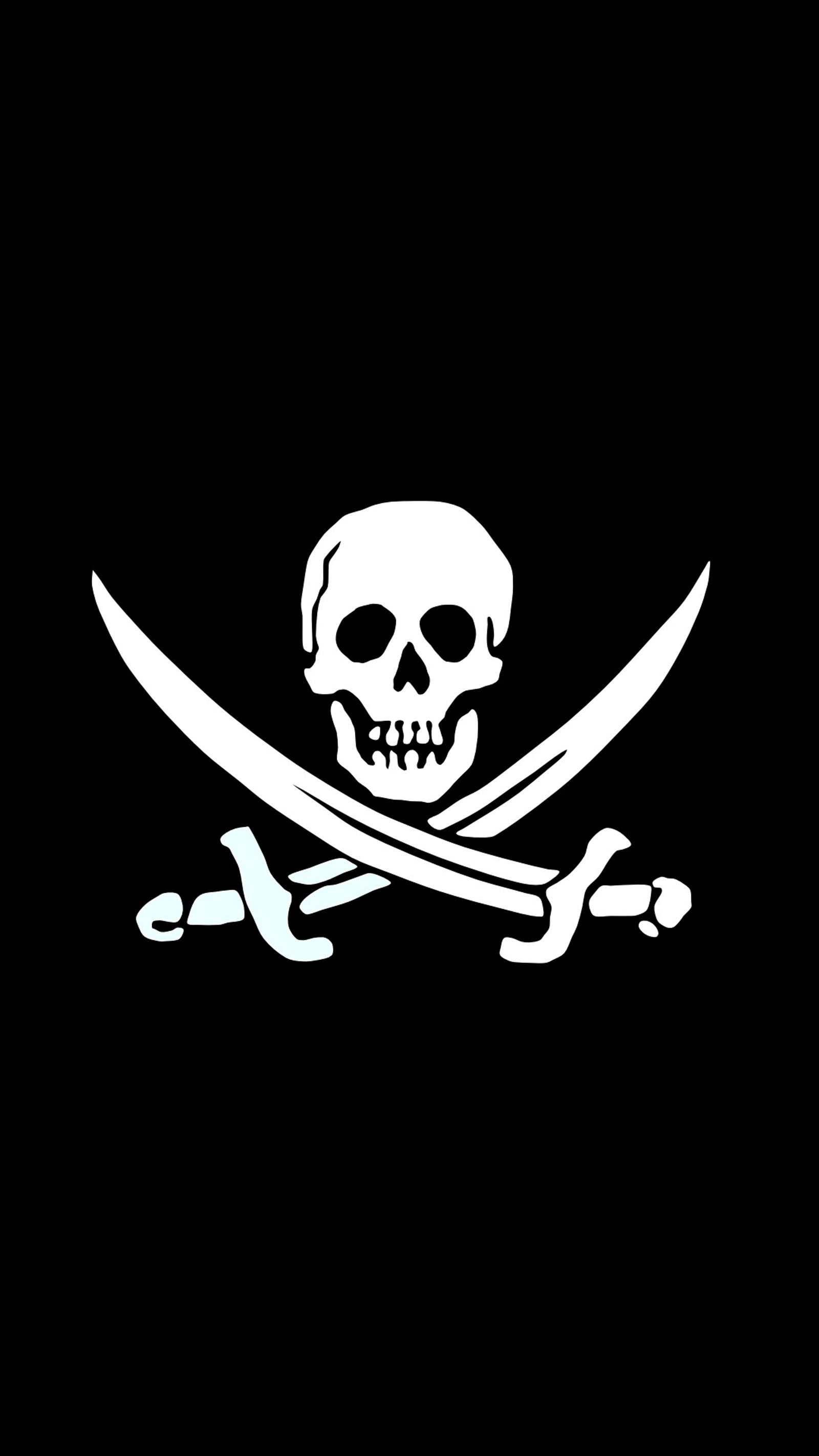 Pirate flag with skull and swords on black background (htjhst, thetjh)