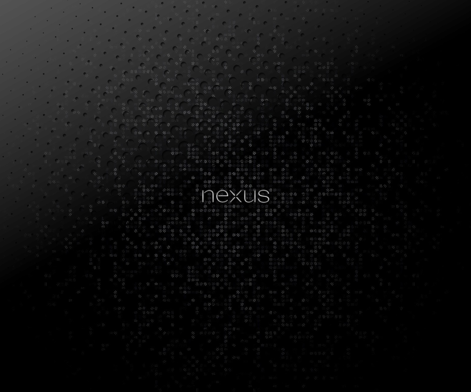 A black background with a pixel pattern and the word nexus (android, awesome, dark, google, hd)