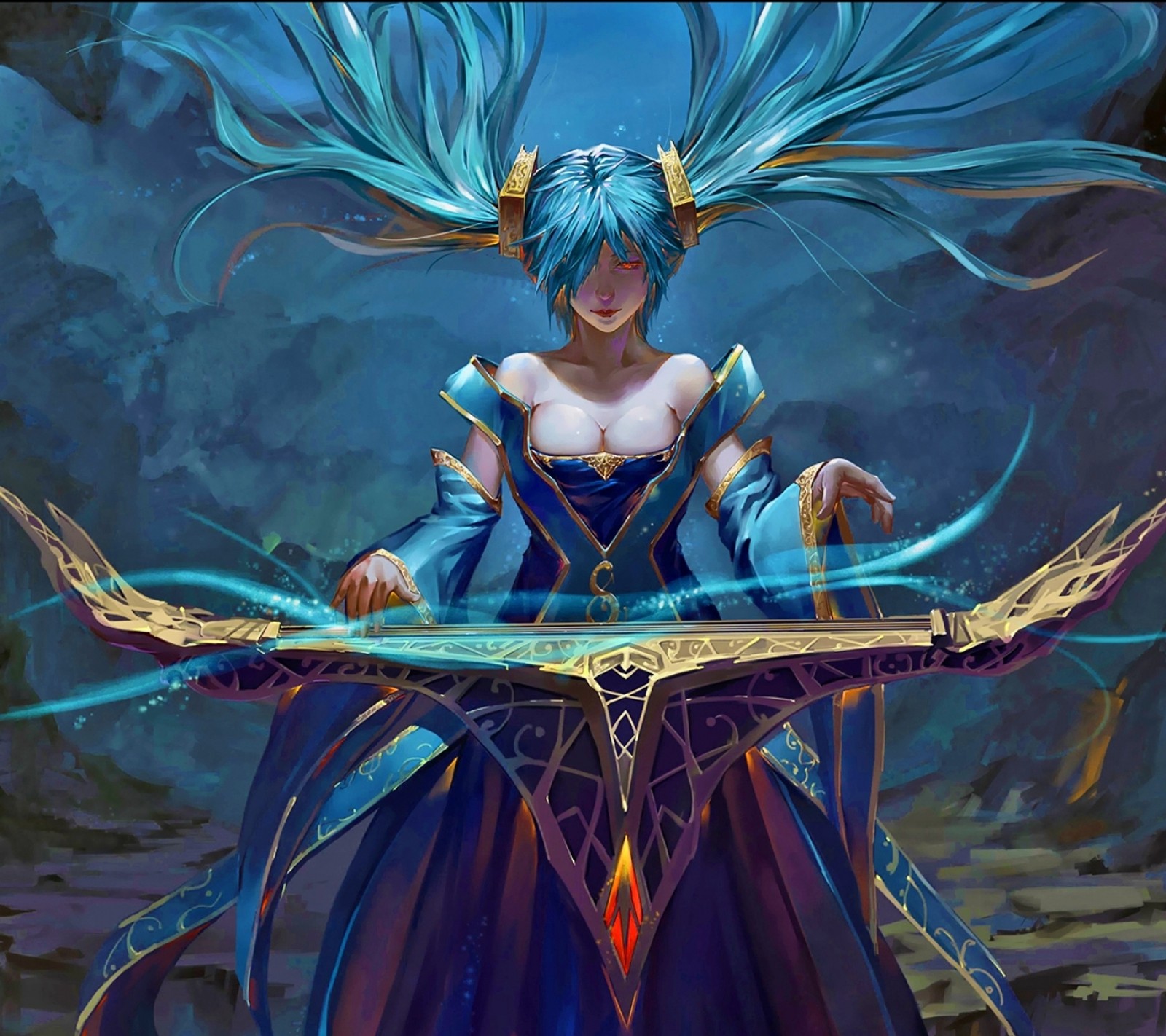 Lade league of legends, sona Hintergrund herunter