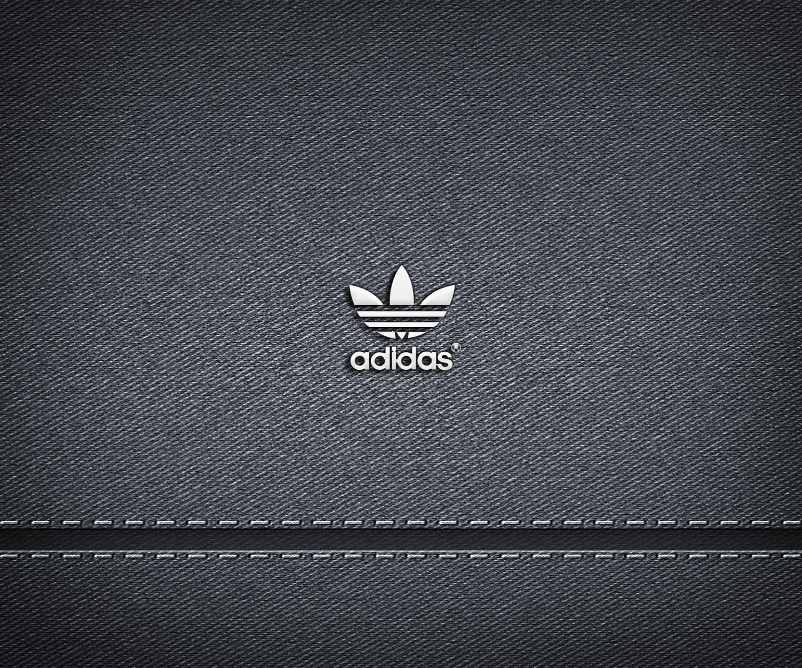 A black and white adidas logo on a black background (3d, abstract, design, hd, wallpaper)