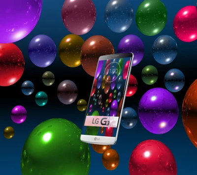 abstract, backgrounds, bubbles, color, lg