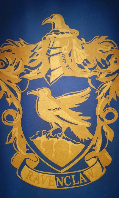 Escudo de Ravenclaw en azul y oro